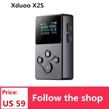 Xduoo X2S sin pérdida de Metal Portátil de alta fidelidad Reproductor de Música Amplificador de Auriculares de Soporte DSD APE FLAC, WAV Formato de 250 mw de Potencia de Salida