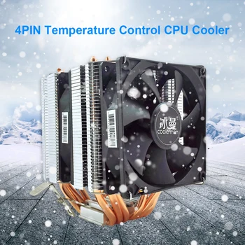 Muñeco de NIEVE 6 de Calor de los Tubos de la refrigeración de la CPU de 4 Pines PWM RGB PC Tranquila Intel LGA 2011 775 1200 1150 1151 1155 X79X99 AMD AM3 AM4 de la CPU Ventilador de Refrigeración