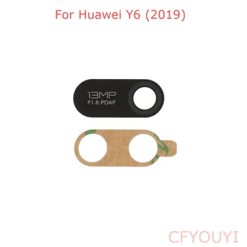 10~100pcs Para Huawei Y6 2019 de Atrás de la Cámara lente de Vidrio con Adhesivo Pegatinas Pegamento