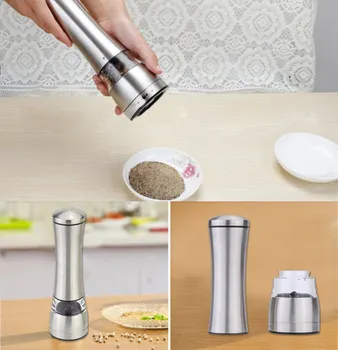 Manual de molinillo de Pimienta de Acero Inoxidable Sal Grinder Muller accesorios de cocina utensilio de Cocina utensilios de cocina Salsa de Especias Amoladora