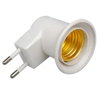 E27 Socket de Base de Luz de la Noche Con el Encendido y apagado del Interruptor de Control de Pared de Movimiento de las Luces de Enchufe de la UE 1pcs