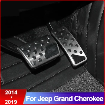 Para Jeep Grand Cherokee-2016 2017 2018 2019 2020 Coche Acelerador De Pedal De Freno Reposapiés Pedal Pad Sin Taladro Accesorios De La Cubierta De