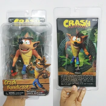 Crash Figura NECA Original Juego de Crash Bandicoot Sane Trilogía de la Figura de Acción del Modelo de Muñeca de Juguete de Regalo
