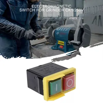 CK1 Electromagnética Interruptor Para Amoladora Impermeable Y a prueba de Polvo Interruptor Anti-corrosionRugged de Plástico Interruptor