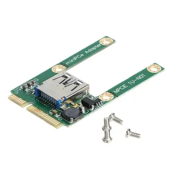 VODOOL Mini PCI-E Para USB3.0 de la Tarjeta de Expansión Portátil PCI Express PCIe USB 3.0 Convertidor Elevador de la Tarjeta de Adaptador Con el Tornillo Accesorios