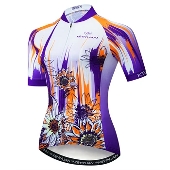 Weimostar Bicicleta Jersey de las Mujeres Jersey de Ciclismo Ropa 2021 Verano de Manga Corta de MTB Ciclismo Camisetas de la parte Superior de Equitación Ciclismo Ropa