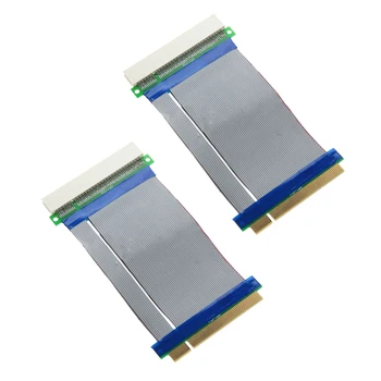 2pcs de 32 Bits Flexible tarjeta Vertical PCI Ranura para Cable de extensión Adaptador de Extensión de Convertidor de