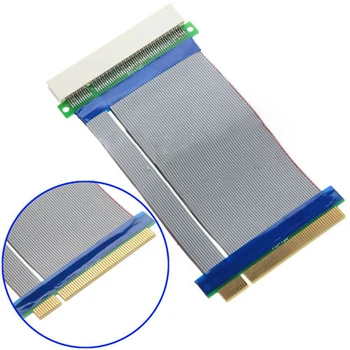 2pcs de 32 Bits Flexible tarjeta Vertical PCI Ranura para Cable de extensión Adaptador de Extensión de Convertidor de