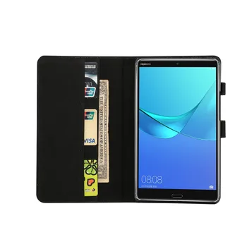 Premium funda de Cuero para Huawei MediaPad M5 8 8.4 SHT-W09 SHT-AL09 Smart Auto Sleep Wake a prueba de Golpes Cubierta de Shell + lápiz
