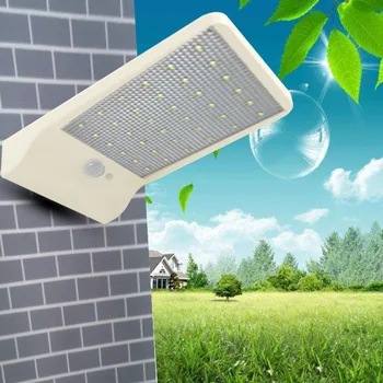 Luces solares del Jardín 36 Solar Lámpara de Pared al aire libre del LED de la Luz Solar Impermeable del Sensor de Movimiento PIR Lámpara de Jardín de Múltiples Modos