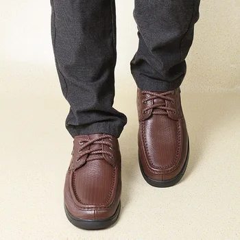 De los hombres Zapatos Oxford Zapatos Casuales de Cuero Genuino de los Mocasines de los Zapatos de los Hombres de la Moda Británica de Negocios Formal de los Zapatos de Gran Tamaño 47