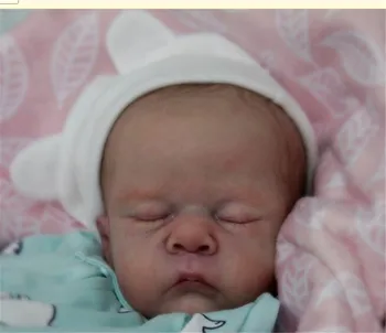 Nueva Hermosa 16inch Reborn Doll Kit de Pip salas para niños prematuros Tamaño Completo de Brazos y Piernas enteras Bebé para Dormir sin terminar de la Muñeca de las Piezas de Diy Muñecas