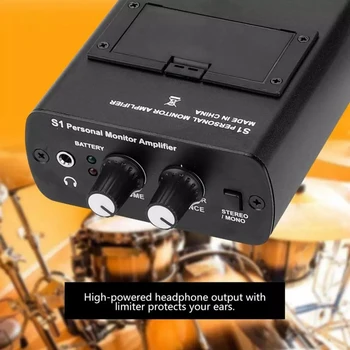 Para ANLEON S1 en la Etapa Studio 100-240V Personal Oído Monitor Amplificador de Auriculares In-Ear Sistema de Monitoreo de Enchufe de la UE