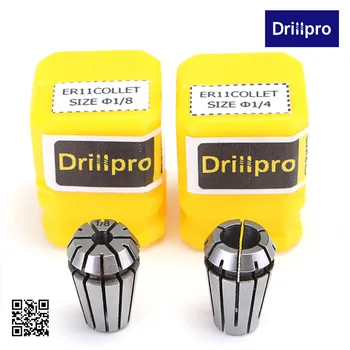 Drillpro 2pcs ER11 Primavera Collet Conjunto De máquinas CNC de la Máquina de Grabado & Fresado, Torno de soporte de la Herramienta de BRICOLAJE