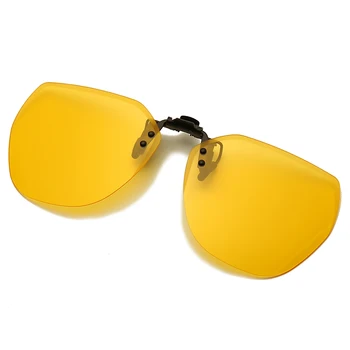 Mujeres Hombres Clip plegable Lente Polarizada Para la Prescripción de Gafas de Protección UV Gafas de sol de Conducción de la Visión Nocturna de la Lente
