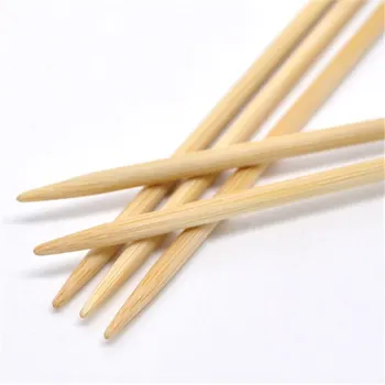 5PCs/Set de Coser a Mano de Bambú DP Aguja de Tejer Ganchillo Conjunto de Tejer las Manualidades Accesorios Herramientas ( US Tamaño de 4/3.5 mm ) de 20 cm de largo